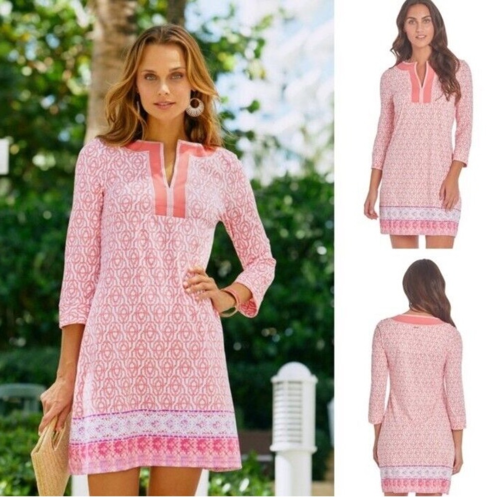 cabana life napa fringe tunic dress